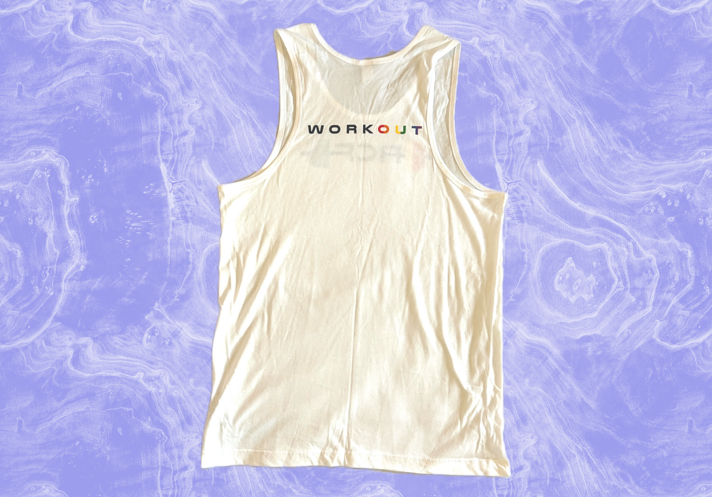 White Rainbow Barbell Tank